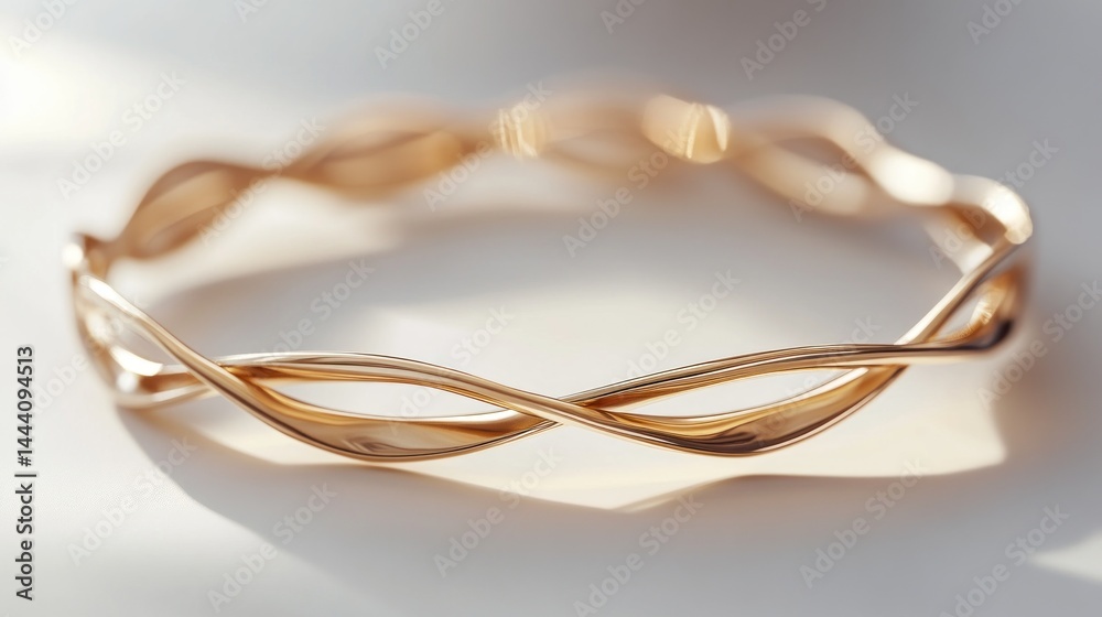 Fototapeta premium Elegant gold bangle (1)