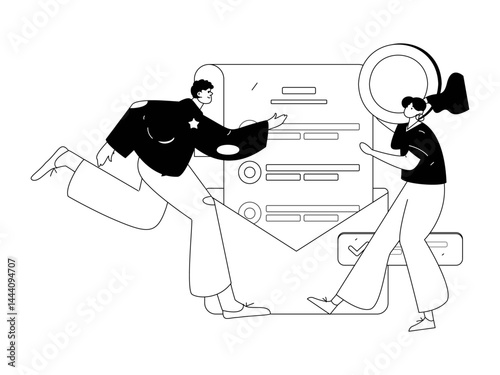 Buy insurance for car flat character vector concept operation illustration
