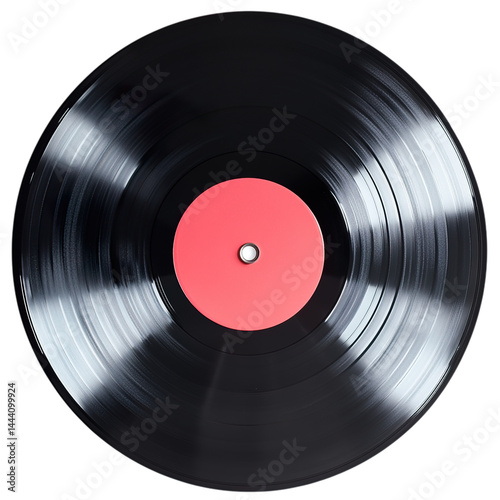vinyl record isolated on white