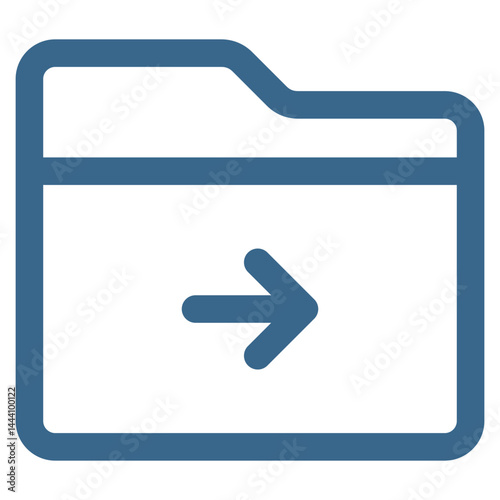 Folder Move Icon Element For Design