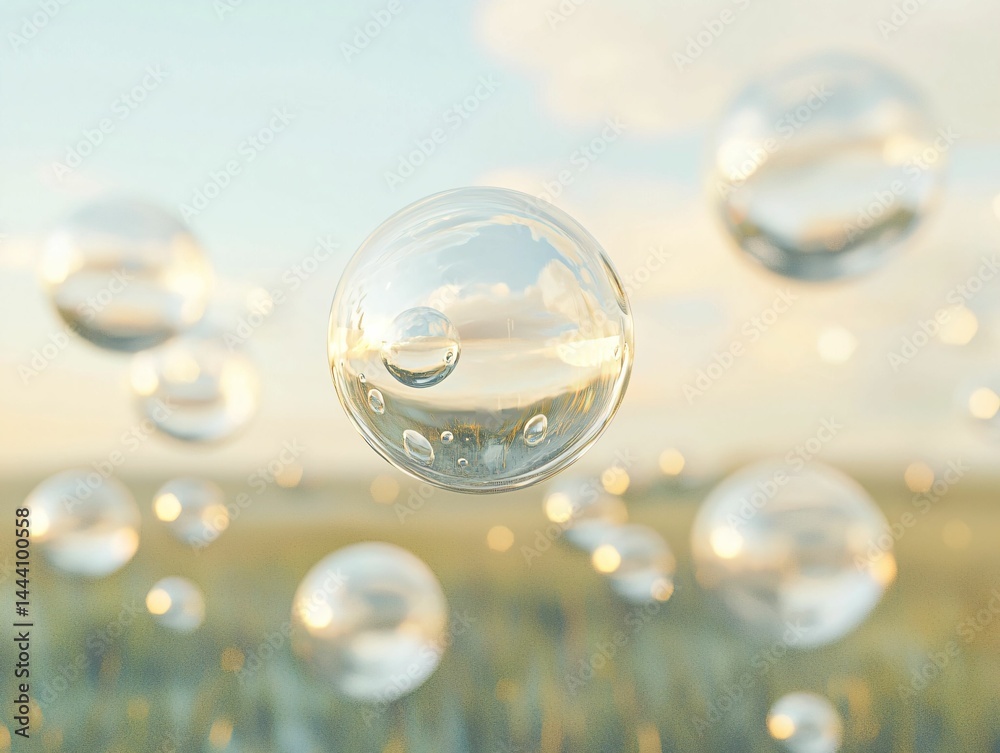 custom made wallpaper toronto digitalFloating Bubbles