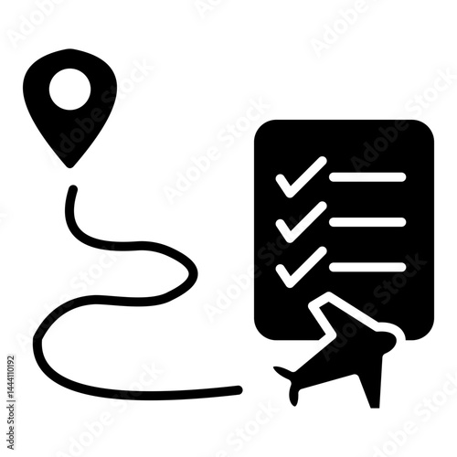 itinerary icon