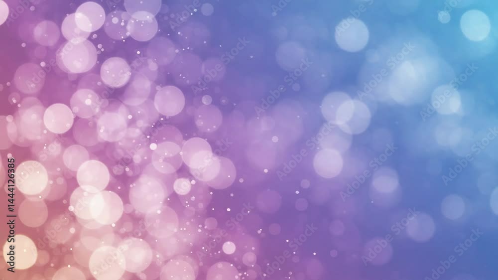 Bokeh circles loopable abstract background, 4k