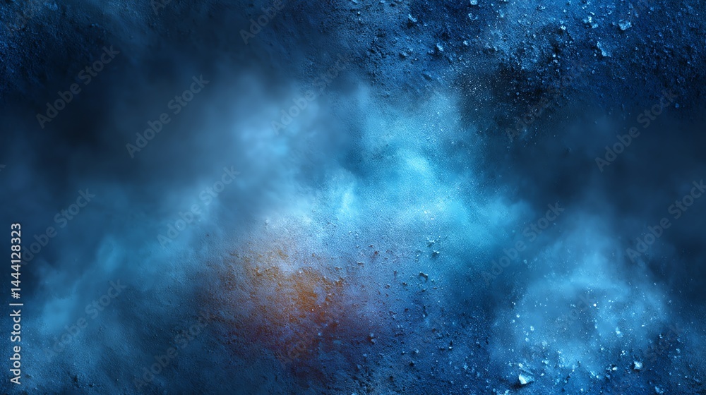 Fototapeta premium Abstract Blue Background with Dust and Light for Modern Designs
