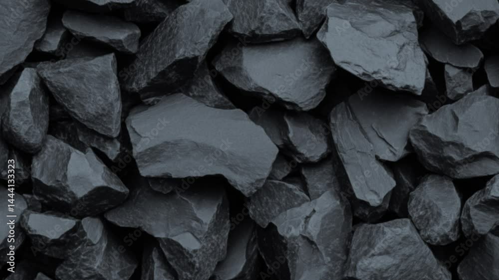 Close-up view of textured slate rock formations, Textured black slate surface with natural cracks.
Dark grey stone wall texture, irregular shaped stones close-up. A close-up of textured slate stone 