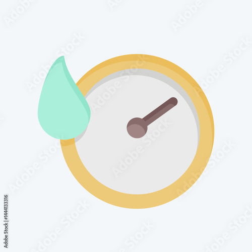 Icon Quick Dry. related to Bedding symbol. flat style. design editable