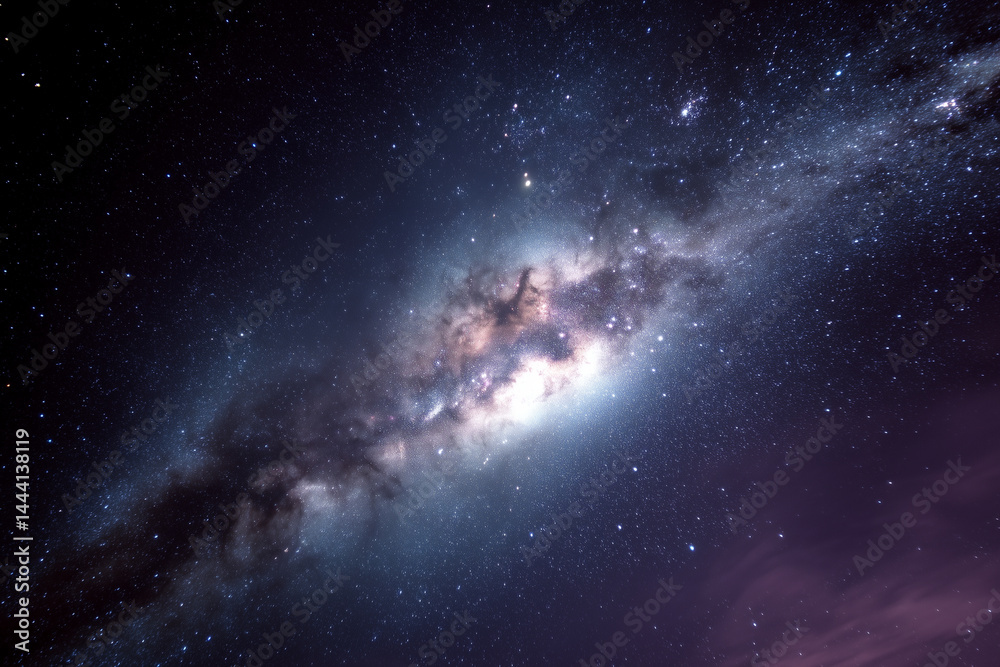 Fototapeta premium Milky Way Galaxy in the Night Sky