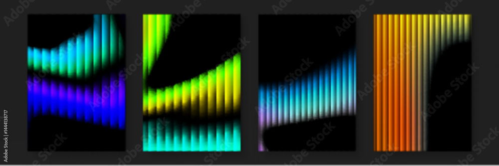 Four different color gradients of vertical lines. Suitable for backgrounds, digital art projects, pattern designs, and vibrant graphic design. Four different color gradients of vertical lines. Suitable for backgrounds, digital art projects, pattern designs, and vibrant graphic design.