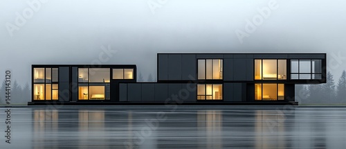 Modern Minimalist Lake House Design: A Stunning Architectural Masterpiece