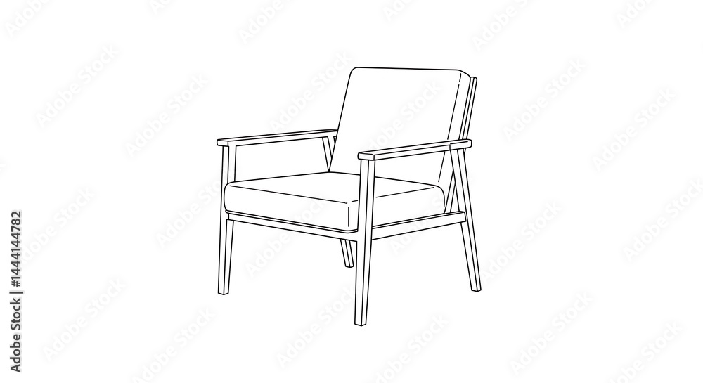 Fototapeta premium chair drawing 