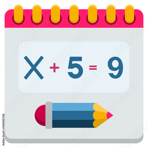 Algebra icon. Mathematical symbol