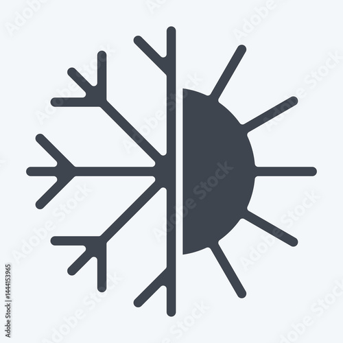 Icon Thermoregulation. related to Bedding symbol. glyph style. design editable
