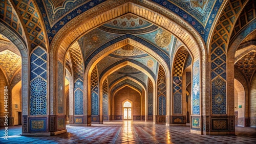 Mysterious arches of Bibi Khanym Mosque, Islamic architecture photo