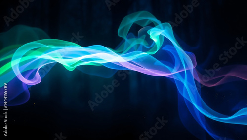 smoke on black background