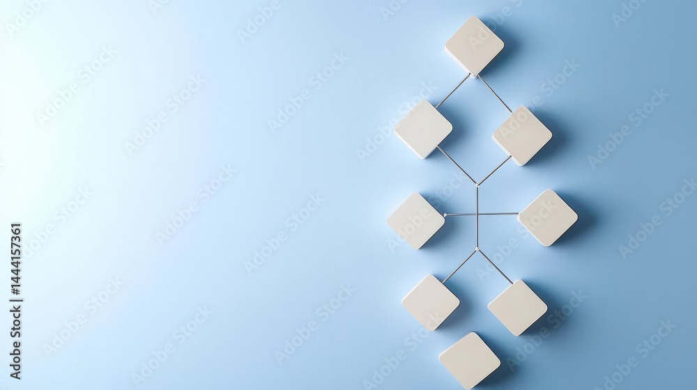 Insightful Understanding for Smarter Decision Making, Modern wall decor featuring geometric shapes in a minimalist design on a blue background.