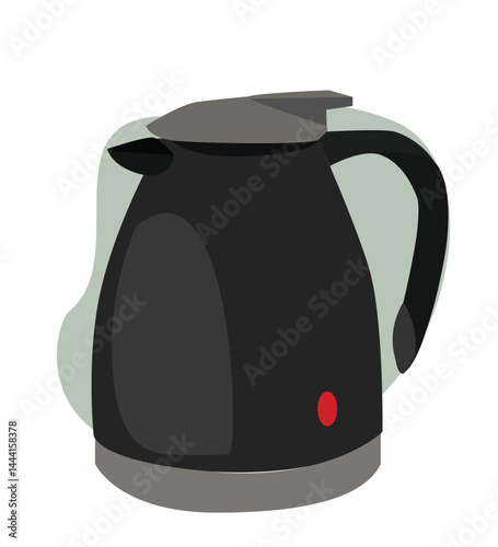 Electric kettle dark.electric kettle made of metal