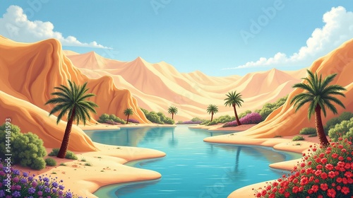 Mirage of Beauty: A Desert Haven Revealed