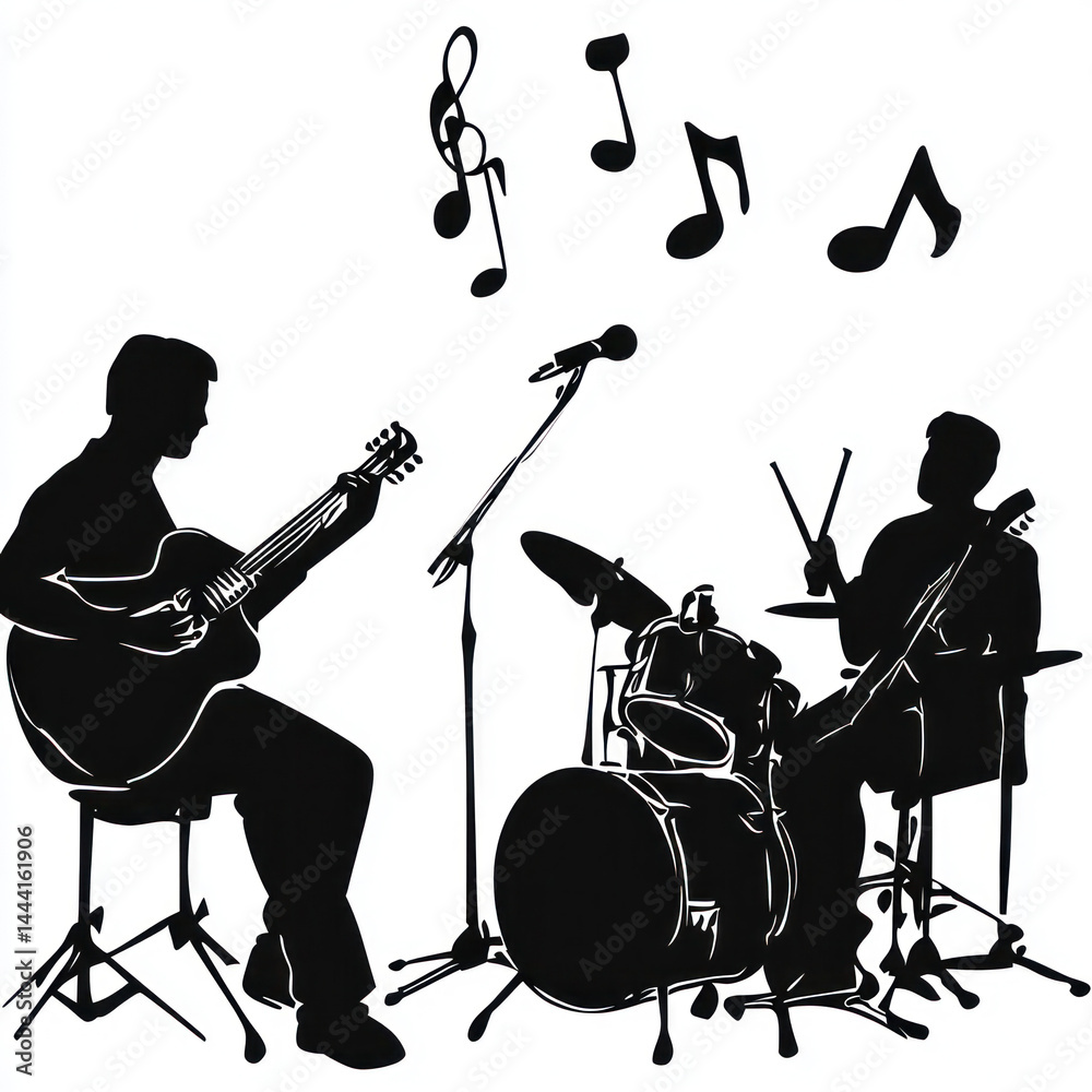Fototapeta premium musician playing the drums