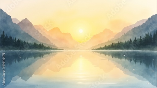 Golden Horizon: The Awakening of a New Day