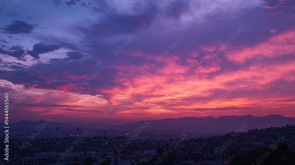 Stunning lightning bolt crossing the sky at sunset Stunning lightning bolt crossing the sky at sunset