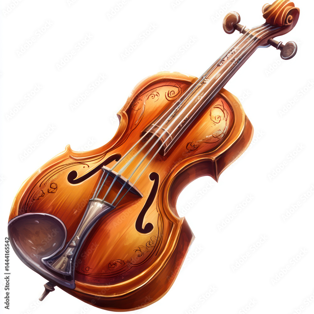 Obraz premium violin isolated on white