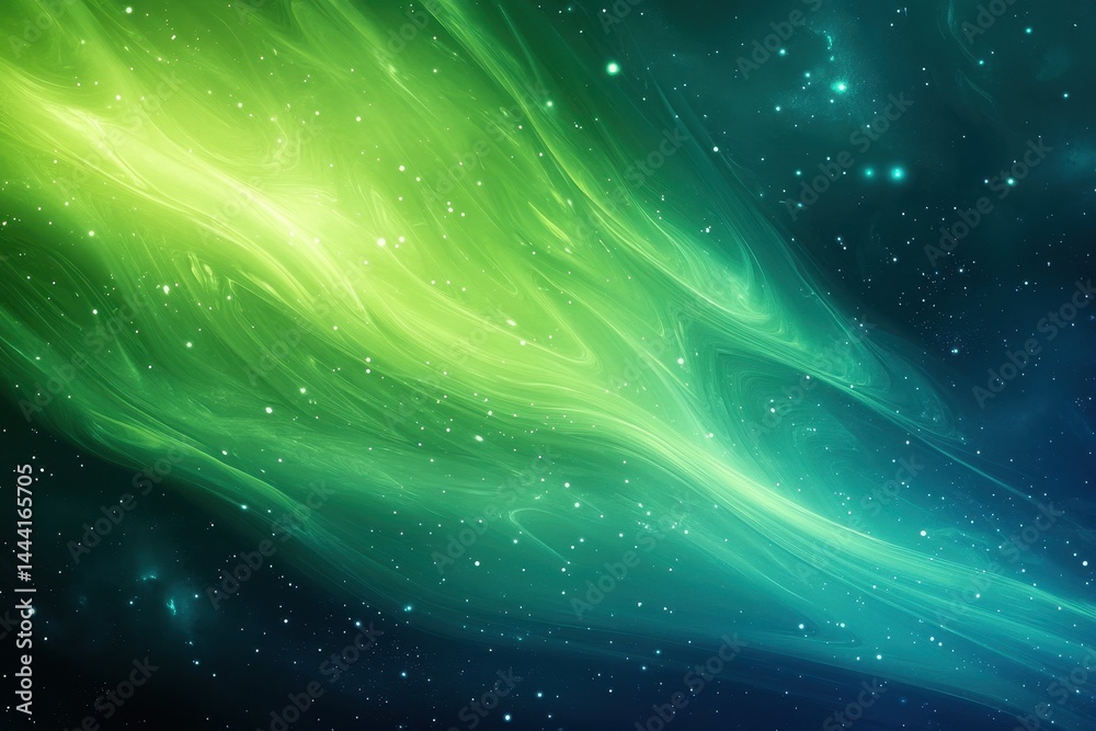 Green Blue Background Abstract. Modern Cosmic Space Design with Fantastic Sea Theme Green Blue Background Abstract. Modern Cosmic Space Design with Fantastic Sea Theme