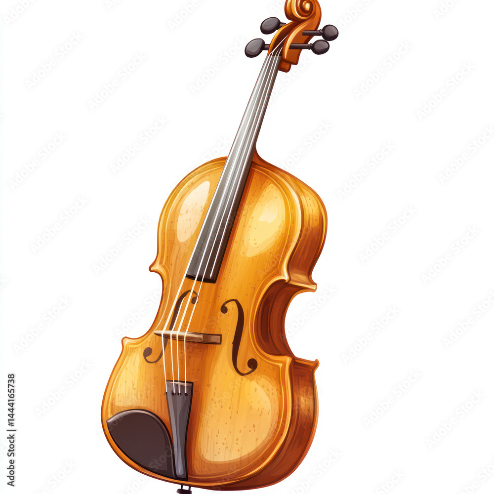 Fototapeta premium violin isolated on white