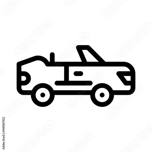 convertible line icon