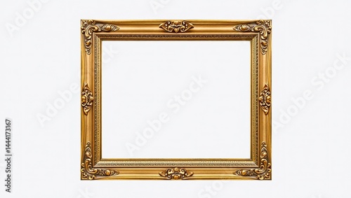 Obraz na płótnie Classic Painting Frame, Narrow Design, PNG Background w salonie