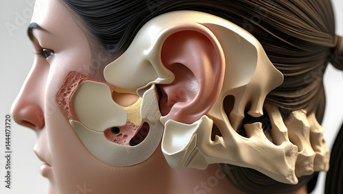 temporal bone focusing on external acoustic meatus