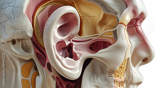 temporal bone focusing on external acoustic meatus