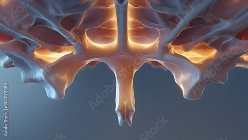 palatine bone as internal roof structure with soft ambient