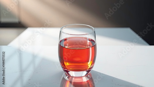 Obraz na płótnie Elegant Glass Object with Iridescent Dispersion. Modern Luxury Render. w salonie
