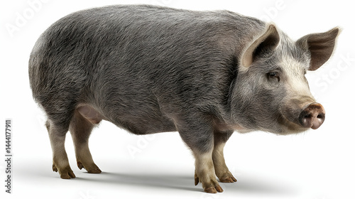 Pig Isolated On White