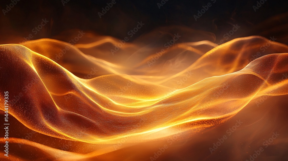 Abstract hills burning like flames Abstract hills burning like flames