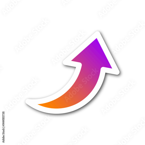 upward gradient arrow