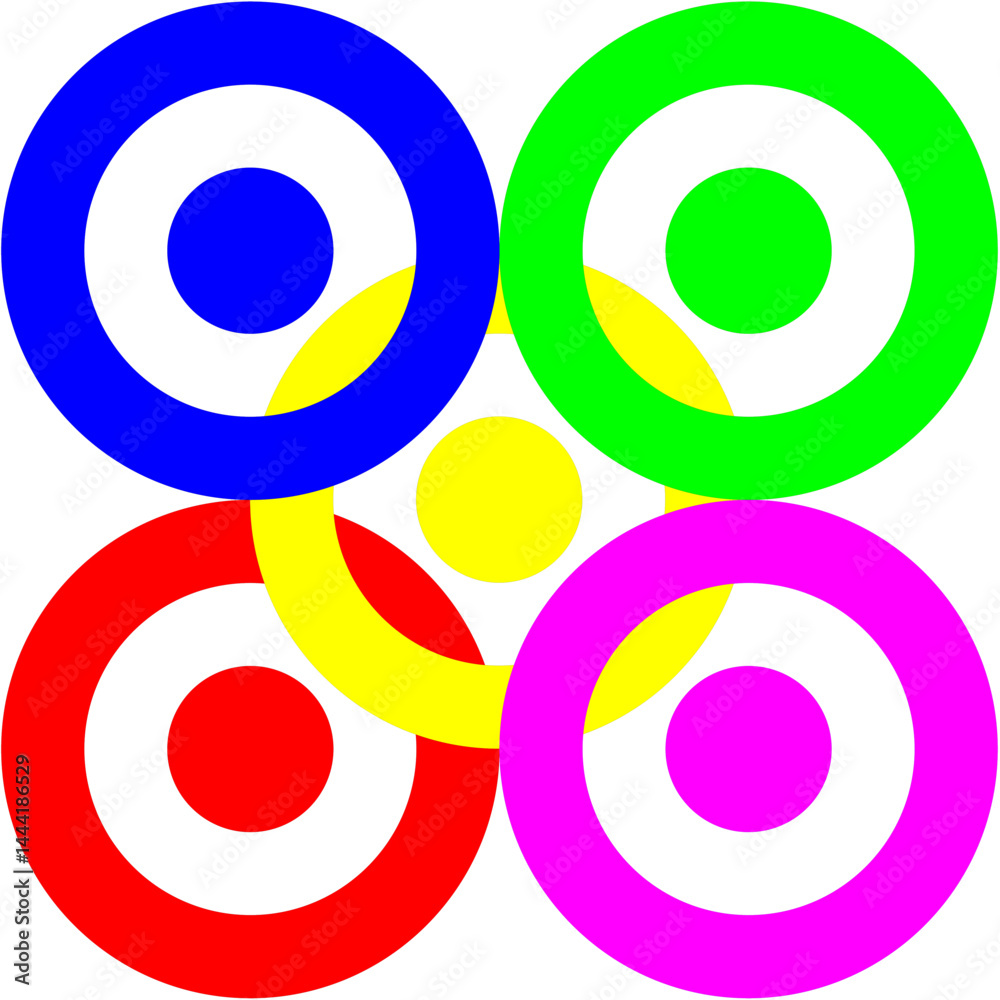 Obraz premium abstract background with circles