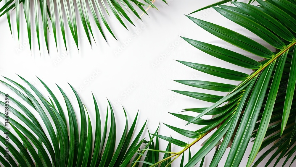 Tropical Palm Leaf Pattern Background for Design Inspiration