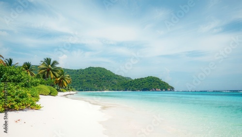 Tropical Paradise Beach Escape - Secluded White Sand