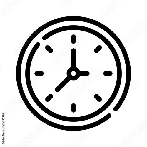 clock line icon