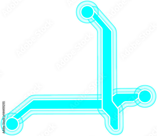 Abstract HUD sci-fi line connect futuristic