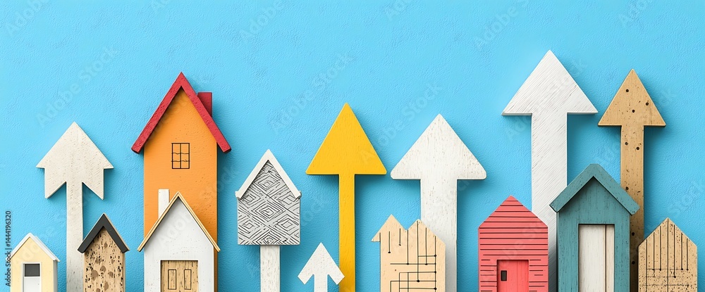 Fototapeta premium Rising Real Estate Market