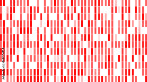 Fluorescent light wall motion graphics background Loop - Red Glow. Monochromatic blinking lines