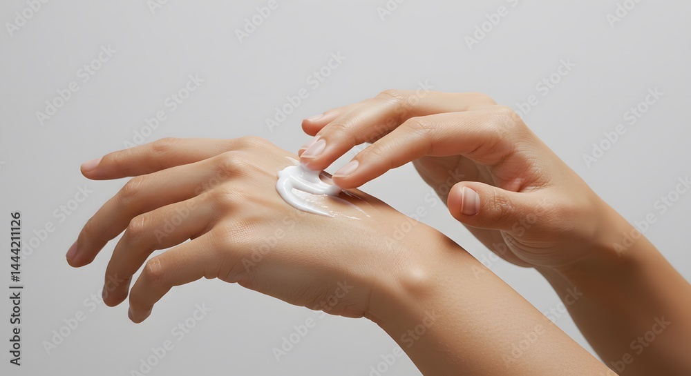 Hand Care: Applying Cream for Softness and Hydration Hand Care: Applying Cream for Softness and Hydration