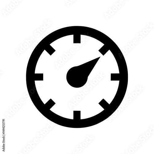 Speedometer Icon - Vector Graphic