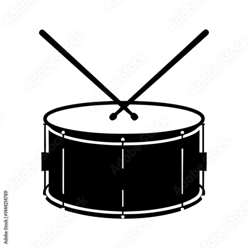 Drum Icon - Music Vector Illustration