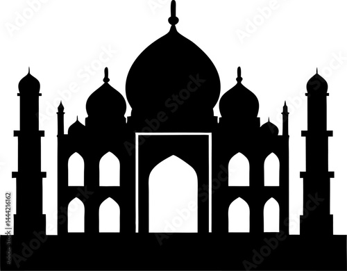 taj mahal vector illustration