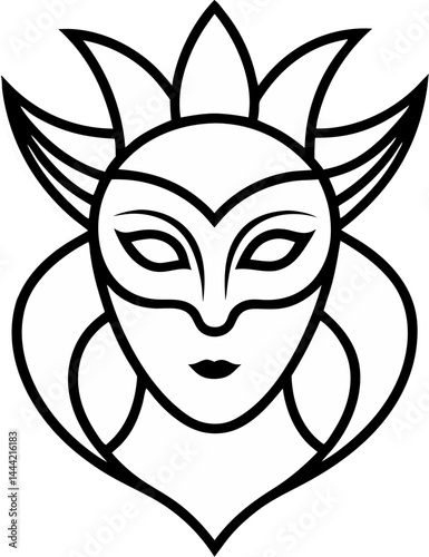 venetian-mask- vector illustration