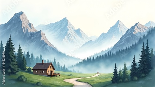 Whispers of the Mountains: A Hidden Cabin Tale