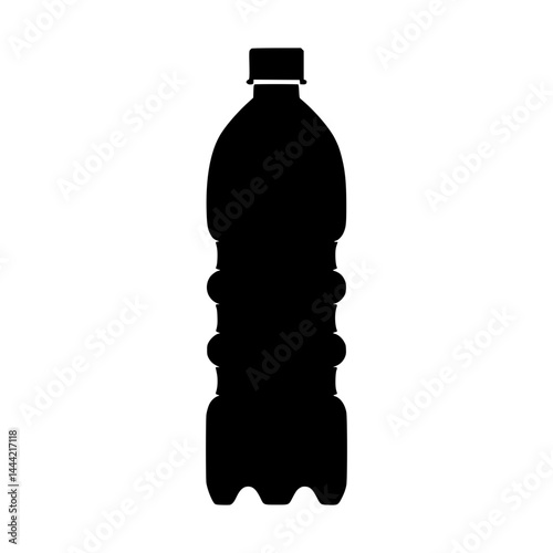 Plastic Water Bottle Silhouette